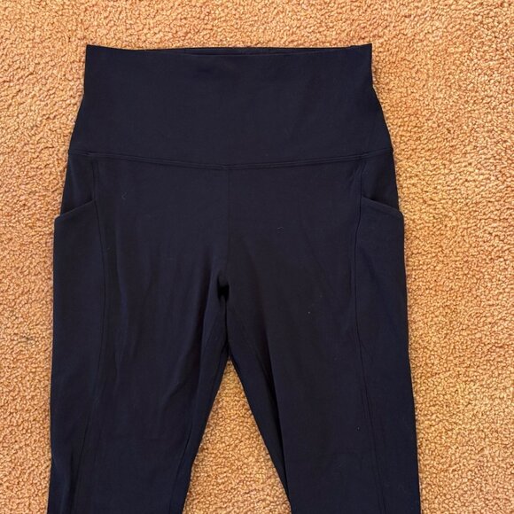 EXCELLENT Lululemon Align High-Rise Pant Pockets 25" Nulu Black Yoga Leggings 8 - Picture 4 of 9